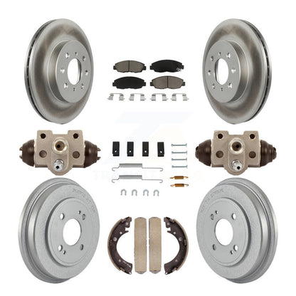 [Avant + Arrière] Kit de disque (revêtu) et plaquette (céramique) de frein pour Honda Civic KGC-102063
