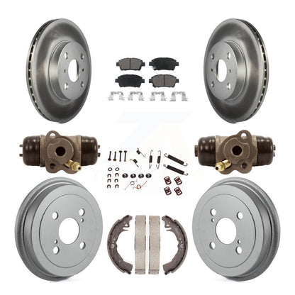 [Avant + Arrière] Kit de disque (revêtu) et plaquette (céramique) de frein pour 2001-2005 Toyota Echo KGC-102069