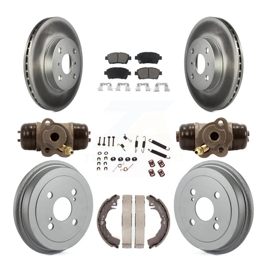 [Avant + Arrière] Kit de disque (revêtu) et plaquette (céramique) de frein pour 2001-2005 Toyota Echo KGC-102069