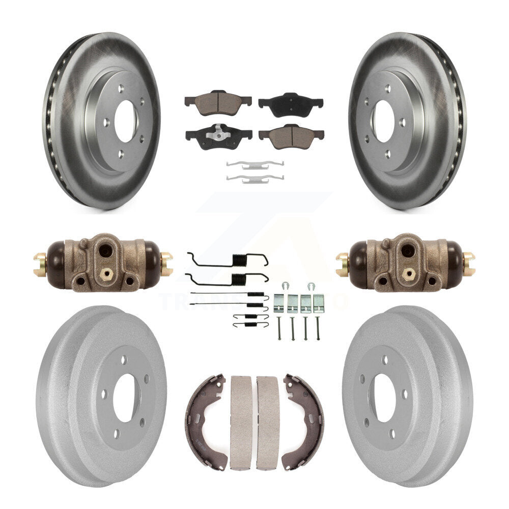 [Avant + Arrière] Kit de disque (revêtu) et plaquette (céramique) de frein pour Ford Escape Mercury Mariner KGC-102072