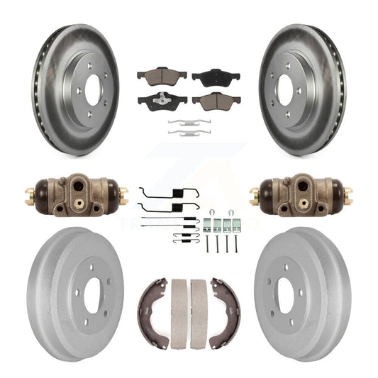 [Avant + Arrière] Kit de disque (revêtu) et plaquette (céramique) de frein pour Ford Escape Mercury Mariner KGC-102072