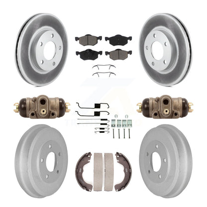[Avant + Arrière] Kit de disque (revêtu) et plaquette (céramique) de frein pour Ford Escape Mazda Tribute Mercury Mariner KGC-102073