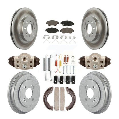 [Avant + Arrière] Kit de disque (revêtu) et plaquette (céramique) de frein pour Honda Fit KGC-102076