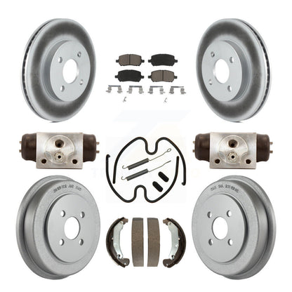 [Avant + Arrière] Kit de disque (revêtu) et plaquette (céramique) de frein pour 2003 Saturn Ion KGC-102084