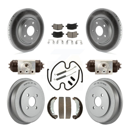 [Avant + Arrière] Kit de disque (revêtu) et plaquette (céramique) de frein pour 2006 Pontiac Pursuit avec Brakes KGC-102085
