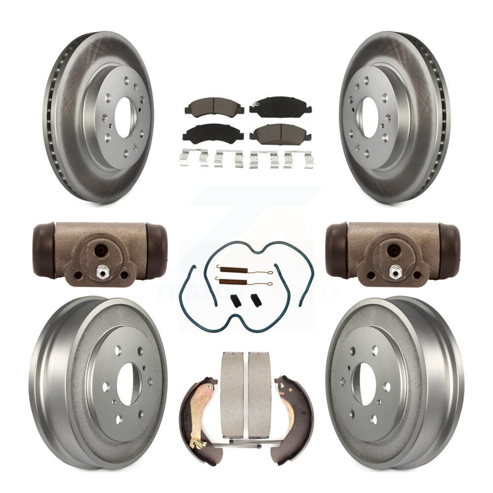 [Avant + Arrière] Kit de disque (revêtu) et plaquette (céramique) de frein pour Chevrolet Silverado 1500 GMC Sierra Classic KGC-102090