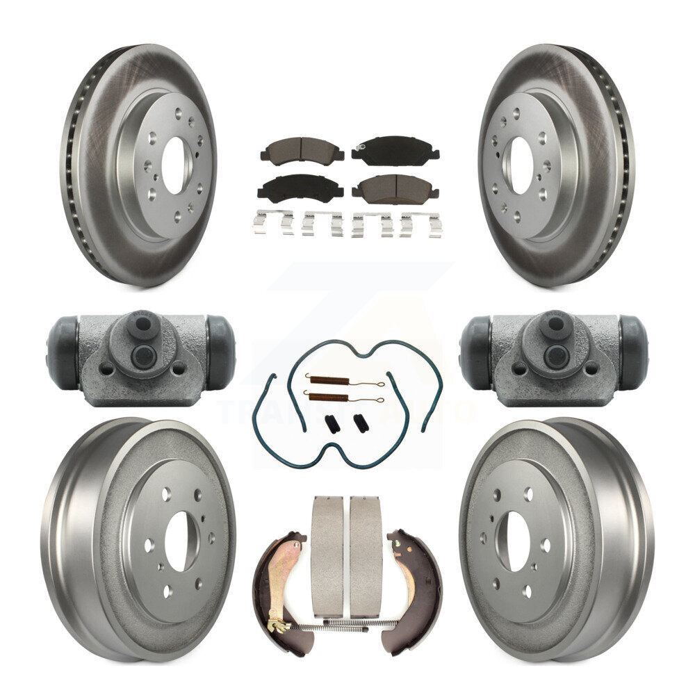[Avant + Arrière] Kit de disque (revêtu) et plaquette (céramique) de frein pour Chevrolet Silverado 1500 GMC Sierra Classic KGC-102091
