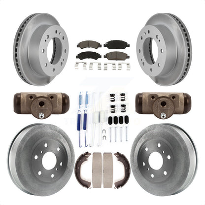 [Avant + Arrière] Kit de disque (revêtu) et plaquette (céramique) de frein pour 2011 Chevrolet Silverado 1500 Hybrid avec 7000 Lb GVW KGC-102099 par Transit Auto