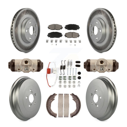 [Avant + Arrière] Kit de disque (revêtu) et plaquette (céramique) de frein pour 2009-2013 Toyota Corolla KGC-102103