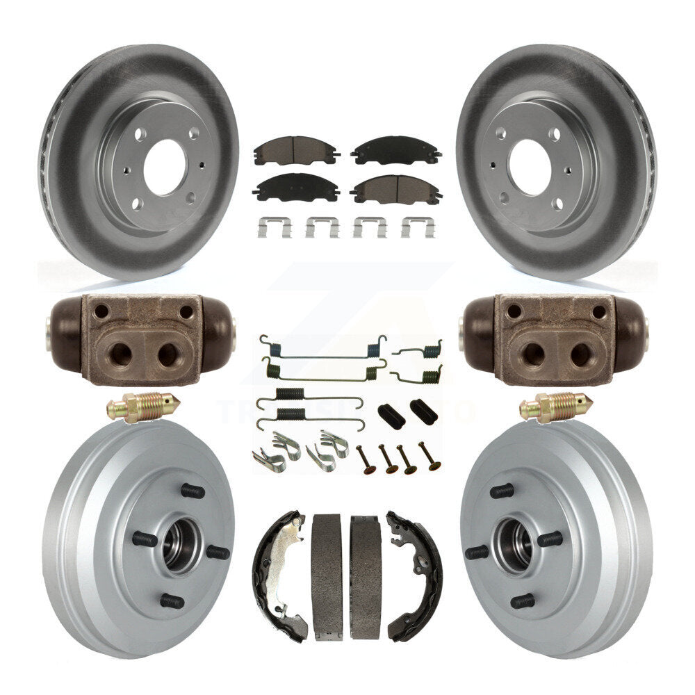 [Avant + Arrière] Kit de disque (revêtu) et plaquette (céramique) de frein pour Ford Focus KGC-102116