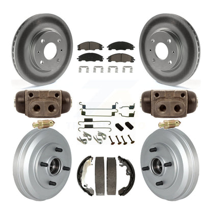 [Avant + Arrière] Kit de disque (revêtu) et plaquette (céramique) de frein pour Ford Focus KGC-102116