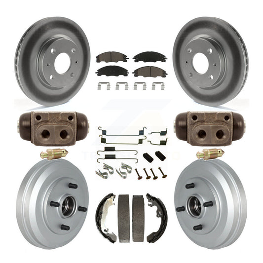 [Avant + Arrière] Kit de disque (revêtu) et plaquette (céramique) de frein pour Ford Focus KGC-102116