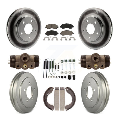 [Avant + Arrière] Kit de disque (revêtu) et plaquette (céramique) de frein pour Dodge Caliber KGC-102117