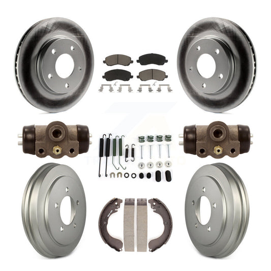 [Avant + Arrière] Kit de disque (revêtu) et plaquette (céramique) de frein pour Dodge Caliber KGC-102117
