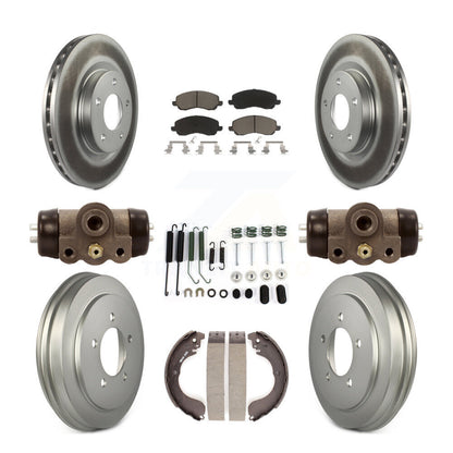 [Avant + Arrière] Kit de disque (revêtu) et plaquette (céramique) de frein pour Jeep Patriot Compass Dodge Caliber Chrysler Sebring Avenger KGC-102118