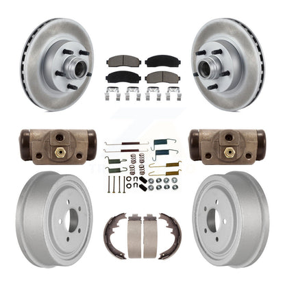 [Avant + Arrière] Kit de disque (revêtu) et plaquette (céramique) de frein pour 2006-2009 Ford Ranger RWD avec 10" Diameter KGC-102120
