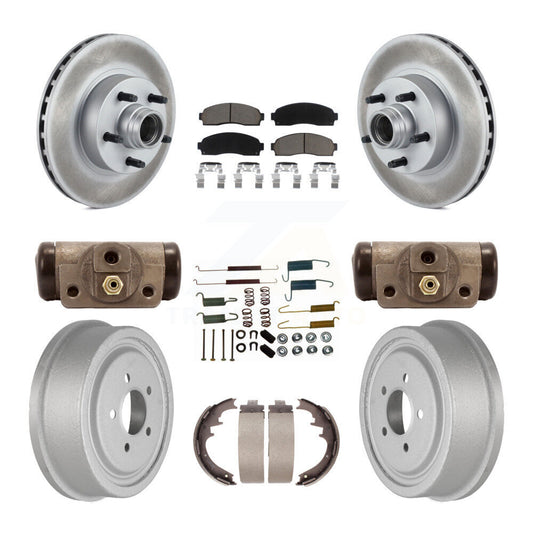 [Avant + Arrière] Kit de disque (revêtu) et plaquette (céramique) de frein pour 2006-2009 Ford Ranger RWD avec 10" Diameter KGC-102120