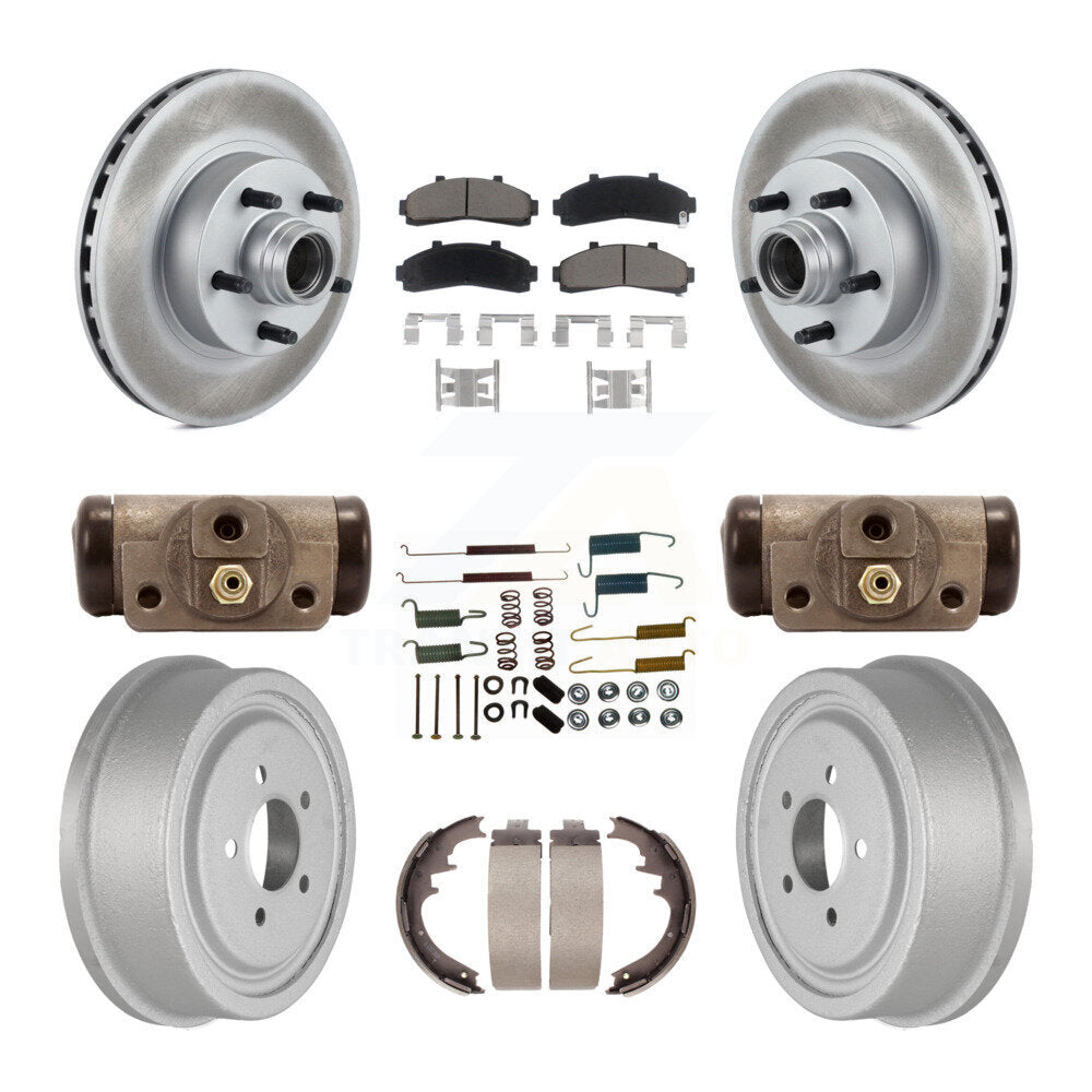 [Avant + Arrière] Kit de disque (revêtu) et plaquette (céramique) de frein pour Ford Ranger avec 10" Diameter KGC-102121
