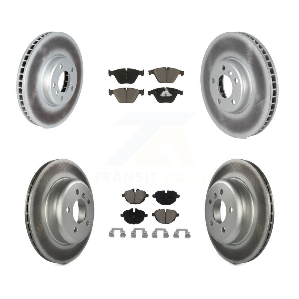 [Avant + Arrière] Kit de disque (revêtu) et plaquette (céramique) de frein pour 2011-2013 BMW 535i avec 330mm Diameter Rotor KGC-102122