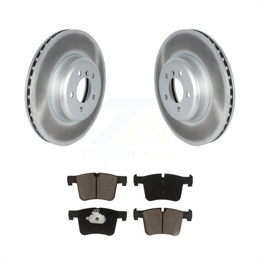 [Avant] Kit de disque (revêtu) et plaquette (céramique) de frein pour 2018-2019 BMW 330i GT xDrive avec 370mm Diameter Rotor KGC-102136 par Transit Auto
