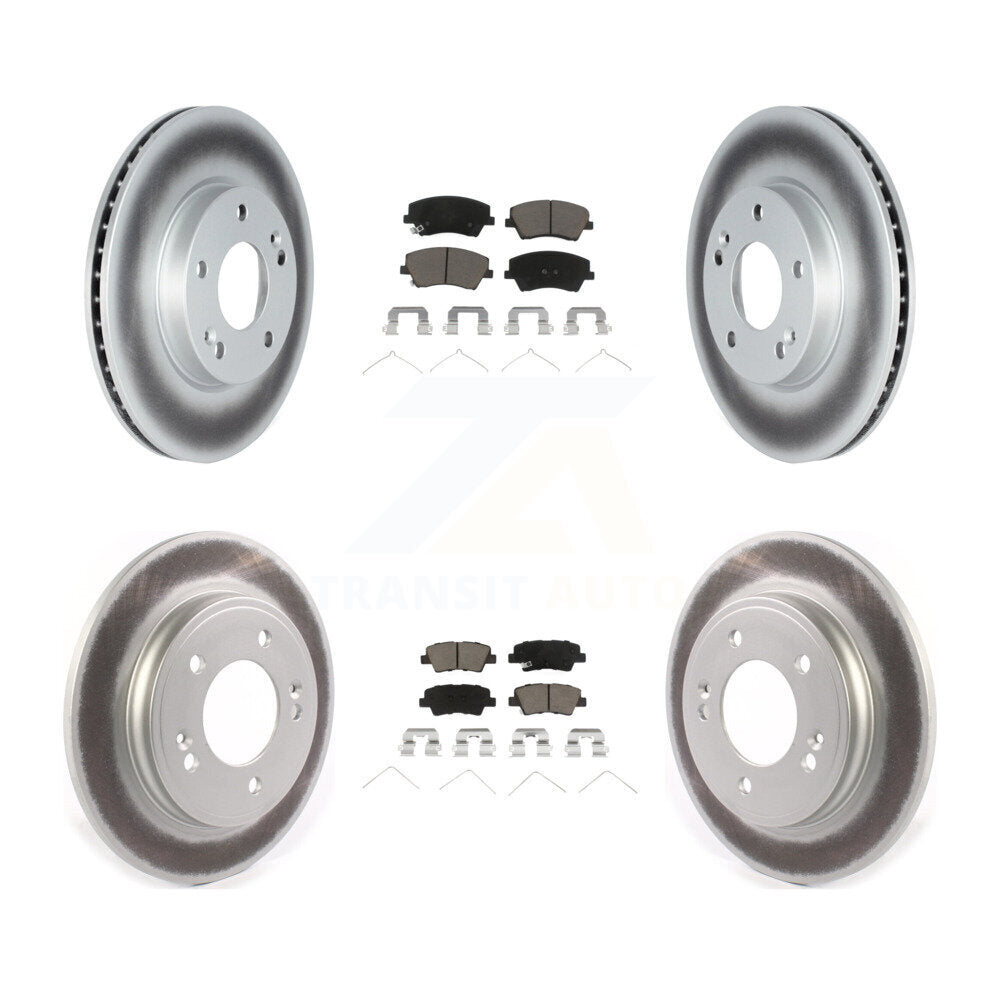[Avant + Arrière] Kit de disque (revêtu) et plaquette (céramique) de frein pour Kia Niro Hyundai Ioniq KGC-102143