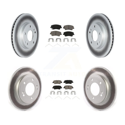 [Avant + Arrière] Kit de disque (revêtu) et plaquette (céramique) de frein pour Kia Niro Hyundai Ioniq KGC-102143