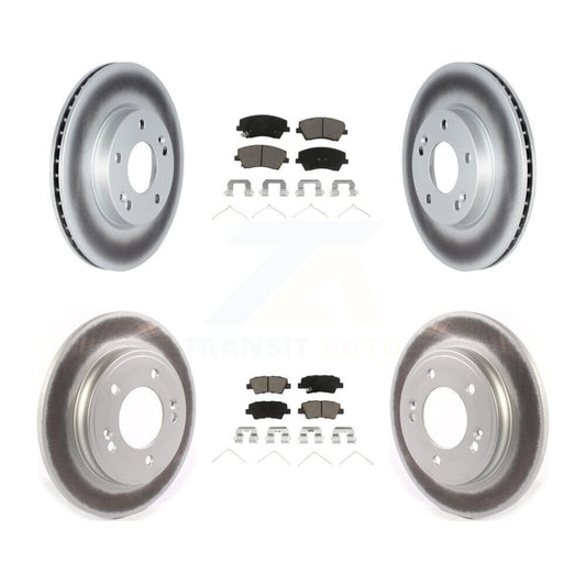 [Avant + Arrière] Kit de disque (revêtu) et plaquette (céramique) de frein pour Kia Niro Hyundai Ioniq KGC-102143