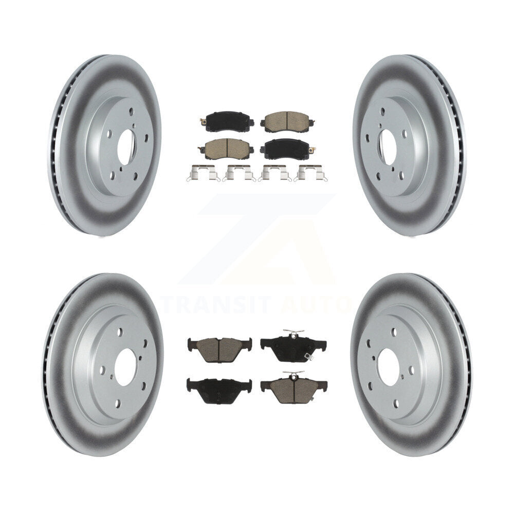 [Avant + Arrière] Kit de disque (revêtu) et plaquette (céramique) de frein pour Subaru Forester KGC-102153