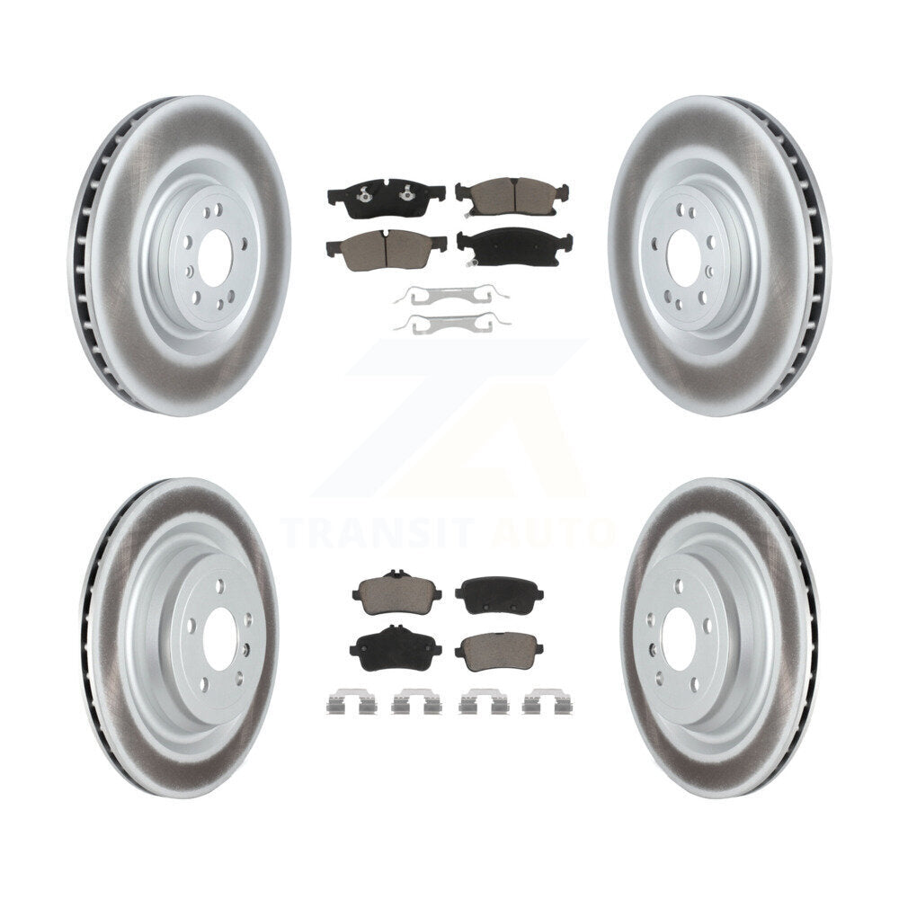 [Avant + Arrière] Kit de disque (revêtu) et plaquette (céramique) de frein pour Mercedes-Benz GLS450 GL450 GL350 ML400 ML250 KGC-102154