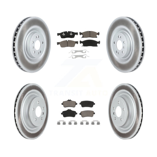 [Avant + Arrière] Kit de disque (revêtu) et plaquette (céramique) de frein pour Mercedes-Benz GLS450 GL450 GL350 ML400 ML250 KGC-102154