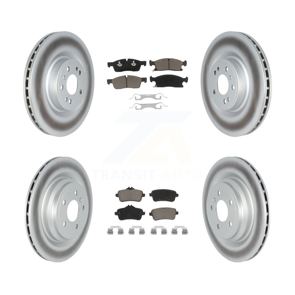 [Avant + Arrière] Kit de disque (revêtu) et plaquette (céramique) de frein pour 2016-2017 Mercedes-Benz GLE400 avec AMG Package KGC-102156