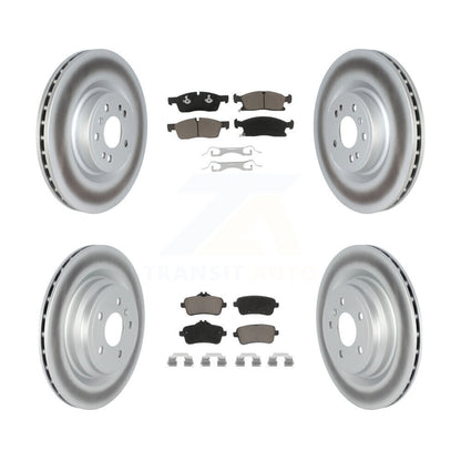 [Avant + Arrière] Kit de disque (revêtu) et plaquette (céramique) de frein pour 2016-2017 Mercedes-Benz GLE400 avec AMG Package KGC-102156