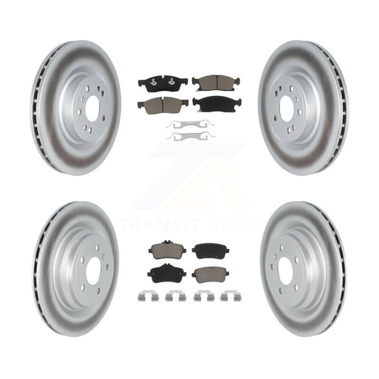 [Avant + Arrière] Kit de disque (revêtu) et plaquette (céramique) de frein pour 2016-2017 Mercedes-Benz GLE400 avec AMG Package KGC-102156