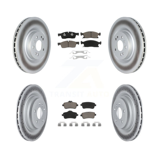 [Avant + Arrière] Kit de disque (revêtu) et plaquette (céramique) de frein pour 2016-2017 Mercedes-Benz GLE400 avec AMG Package KGC-102157