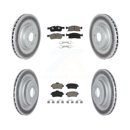 [Avant + Arrière] Kit de disque (revêtu) et plaquette (céramique) de frein pour 2016-2017 Mercedes-Benz GLE400 avec AMG Package KGC-102159