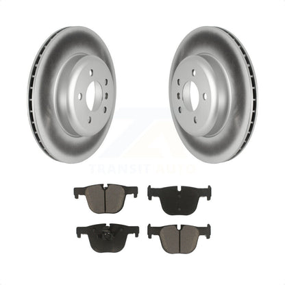 [Arrière] Kit de disque (revêtu) et plaquette (céramique) de frein pour 2017-2018 BMW 340i GT xDrive avec M Sport Performance Brakes KGC-102174 par Transit Auto