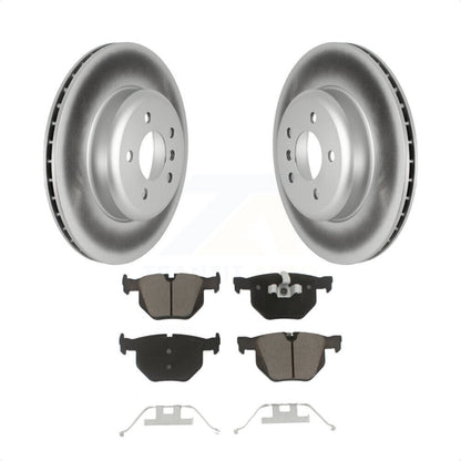 [Arrière] Kit de disque (revêtu) et plaquette (céramique) de frein pour 2013 BMW 335i Convertible Coupe avec Blue Painted Calipers KGC-102176 par Transit Auto
