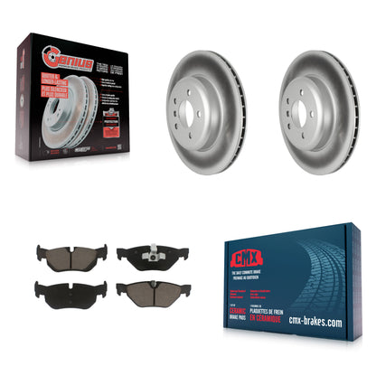 [Arrière] Kit de disque (revêtu) et plaquette (céramique) de frein pour 2013 BMW 328i xDrive 3.0L avec M Sport Performance Brakes KGC-102178