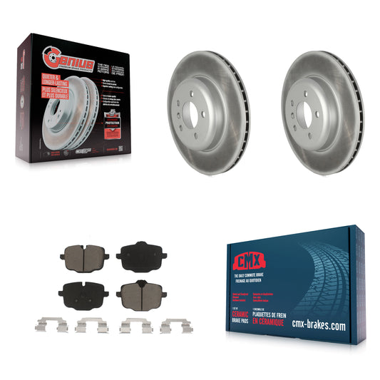 [Arrière] Kit de disque (revêtu) et plaquette (céramique) de frein pour BMW 535i 550i xDrive 650i 640i Gran Coupe Alpina B6 KGC-102185