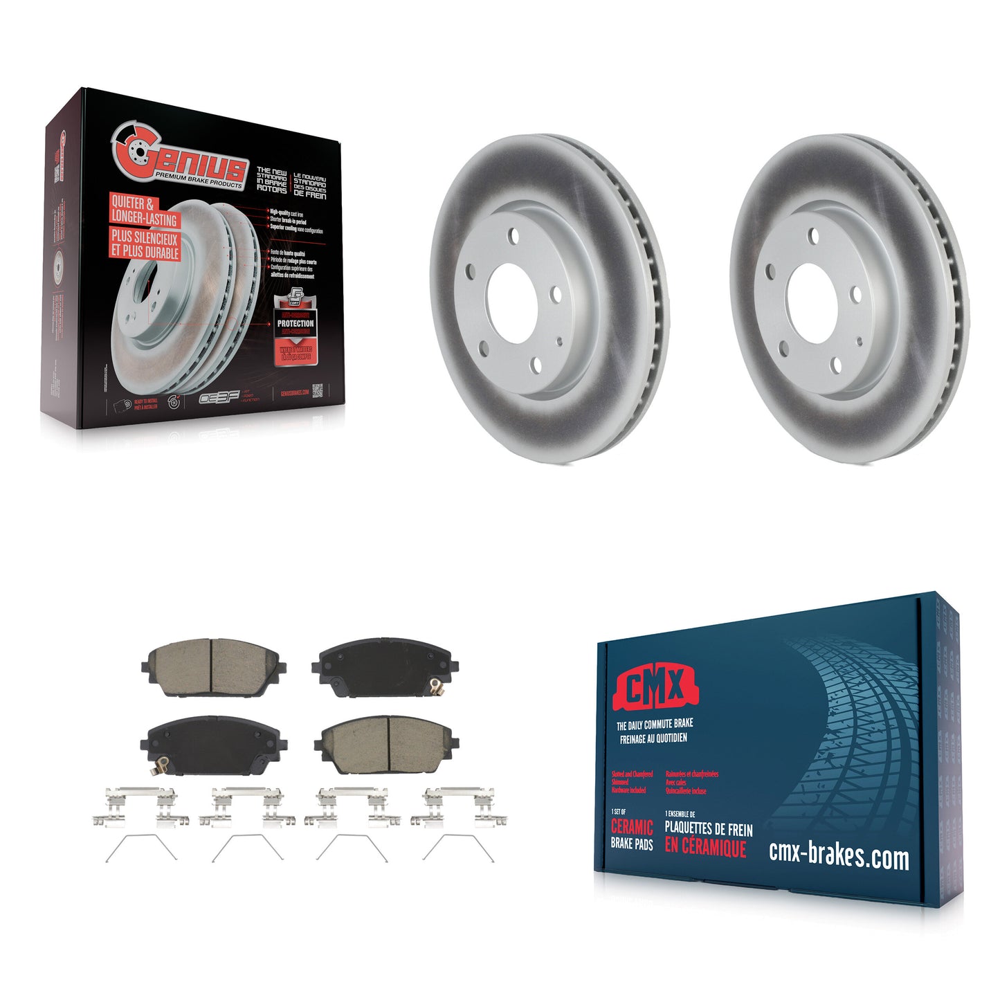 [Avant] Kit de disque (revêtu) et plaquette (céramique) de frein pour Mazda 3 KGC-102186