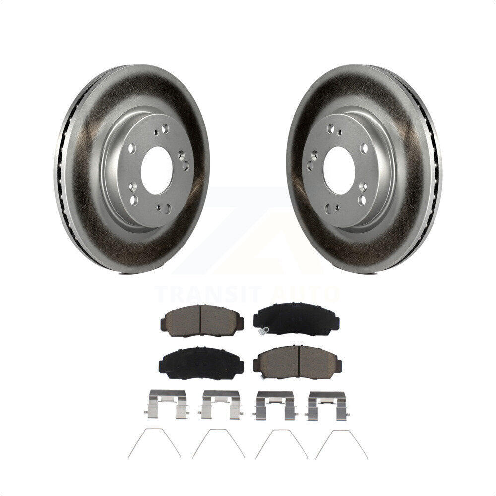 [Avant] Kit de disque (revêtu) et plaquette (céramique) de frein pour Honda Civic KGC-102188 par Transit Auto