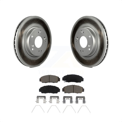 [Avant] Kit de disque (revêtu) et plaquette (céramique) de frein pour Honda Civic KGC-102188 par Transit Auto
