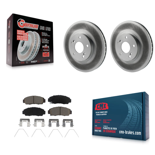[Avant] Kit de disque (revêtu) et plaquette (céramique) de frein pour Honda Accord Acura TSX KGC-102189