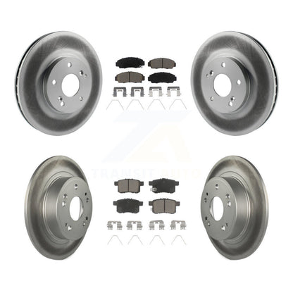 [Avant + Arrière] Kit de disque (revêtu) et plaquette (céramique) de frein pour Honda Accord Acura TSX KGC-102206