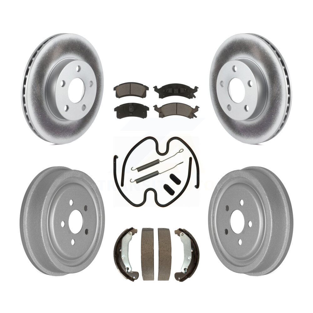 [Avant + Arrière] Kit de disque (revêtu) et plaquette (céramique) de frein pour 2003-2005 Chevrolet Cavalier Pontiac Sunfire KGC-102218