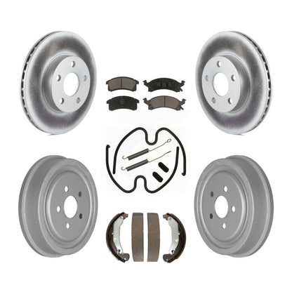 [Avant + Arrière] Kit de disque (revêtu) et plaquette (céramique) de frein pour 2003-2005 Chevrolet Cavalier Pontiac Sunfire KGC-102218
