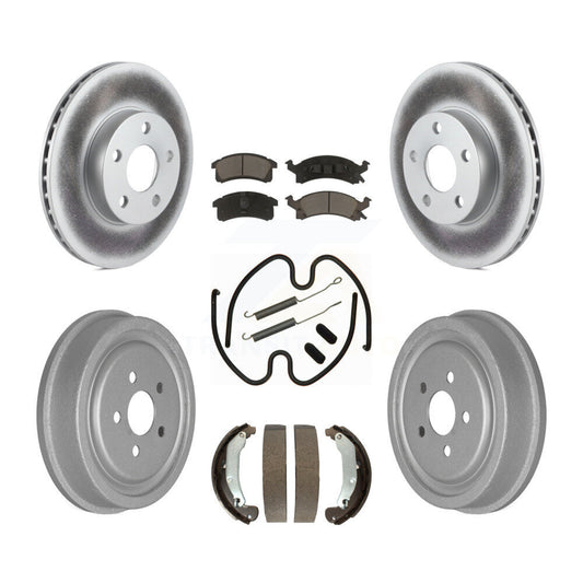 [Avant + Arrière] Kit de disque (revêtu) et plaquette (céramique) de frein pour 2003-2005 Chevrolet Cavalier Pontiac Sunfire KGC-102218