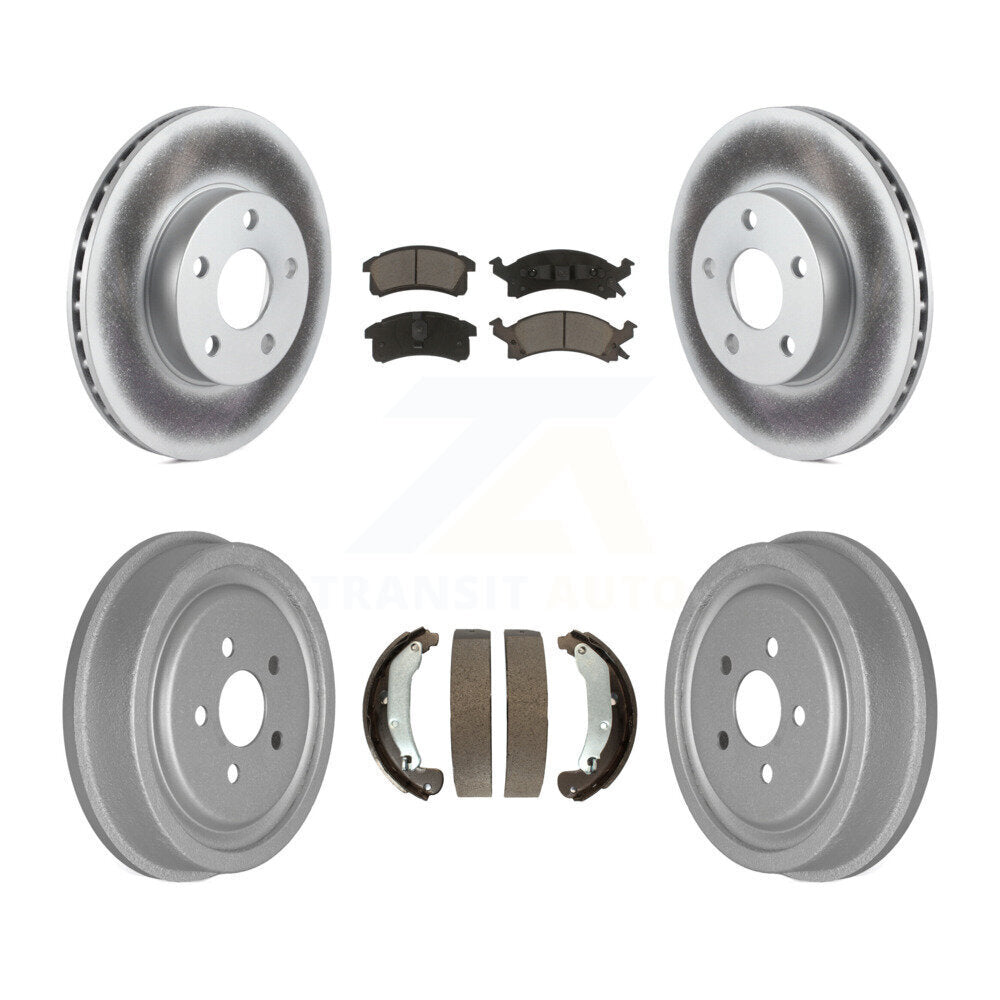 [Avant + Arrière] Kit de disque (revêtu) et plaquette (céramique) de frein pour 2003-2005 Chevrolet Cavalier Pontiac Sunfire KGC-102220