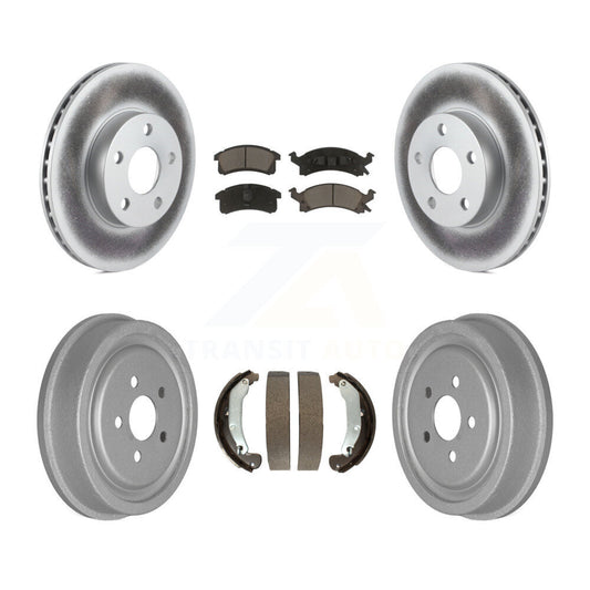 [Avant + Arrière] Kit de disque (revêtu) et plaquette (céramique) de frein pour 2003-2005 Chevrolet Cavalier Pontiac Sunfire KGC-102220