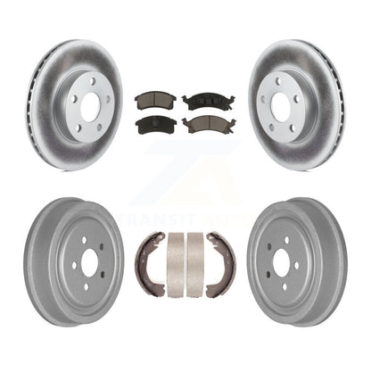 [Avant + Arrière] Kit de disque (revêtu) et plaquette (céramique) de frein pour 2003 Chevrolet Cavalier avec 225mm x 45mm taille KGC-102221